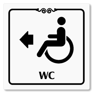 WC invalidé vlevo, 148x148mm, bílá, Texas
